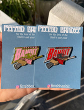 Load image into Gallery viewer, Pink Martini Fitted Bandit (shooter pin)+ sticker
